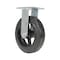 Vestil Rubber Rigid Caster 8 In. Diameter x 2 In. Width 551 Lb. Capacity Black CST-VE-8X2MR-R - alternate 3